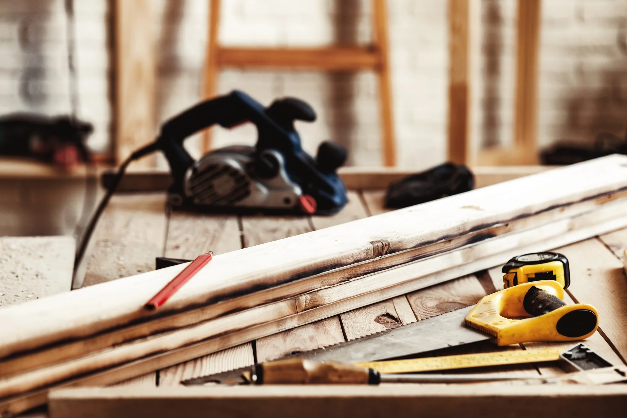 Professional carpentry workshop